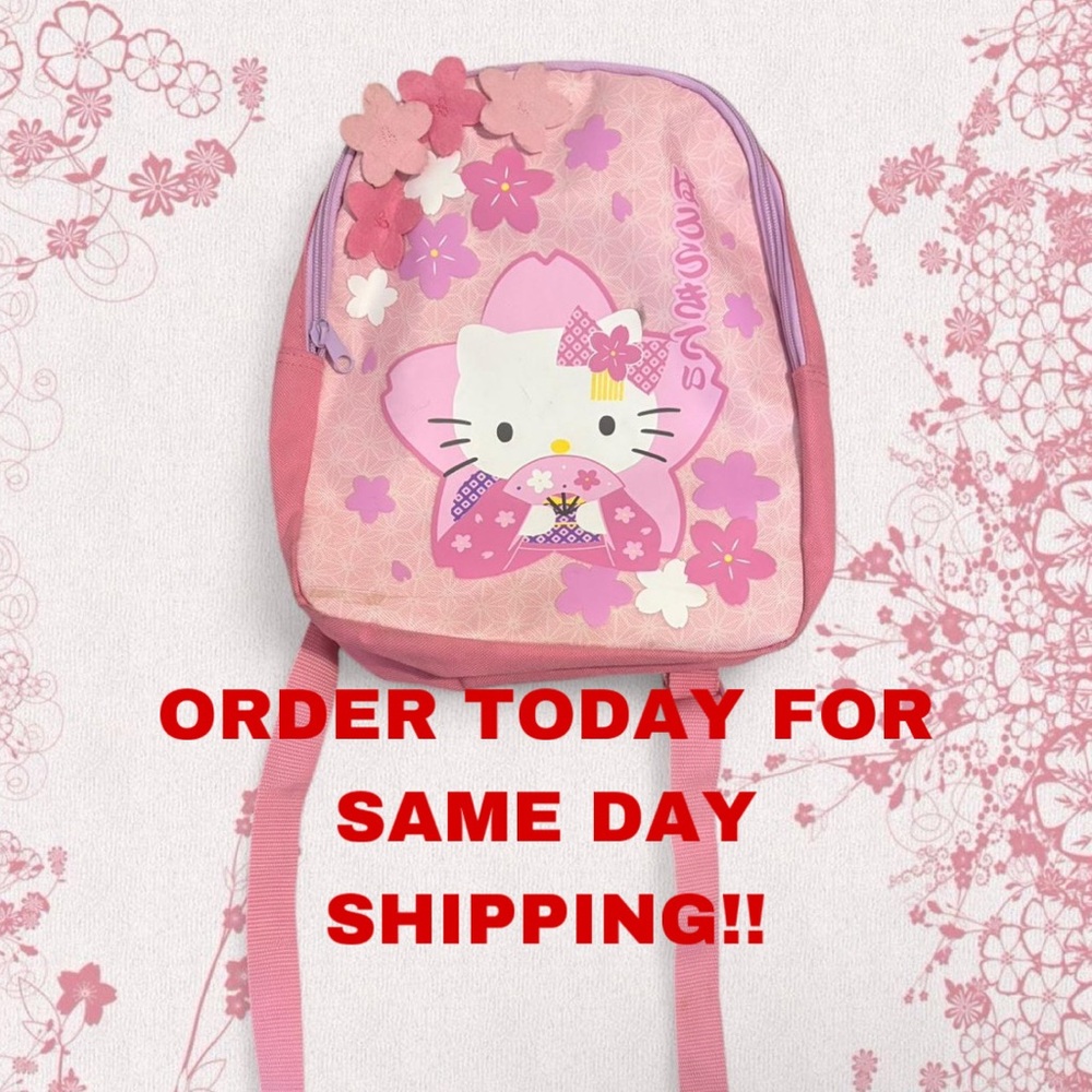 Hello Kitty Sakura Pink Backpack Sanrio Kawaii